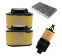 RAGBUSCLE - Portavasos para consola central, filtro de aire de habitáculo, filtro de aceite, compatible con Maserati Ghibli todos los motores 2014-2022, sustituye a 670005021, 4 piezas