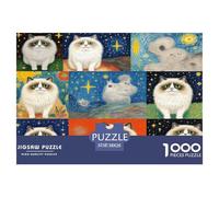 Ragdoll 1000 Piezas Animales Rompecabezas De Desafiantes Juguetes Juego Familiar Niños Regalos 38x26cm/1000pcs