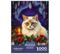 Ragdoll 1000 Piezas Rompecabezas DIY Gato Mascotas Familiar para Adultos Y Niños A Partir De 12 Años De Decoración Regalo 70x50cm/1000pcs