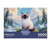 Ragdoll 1000 Piezas Rompecabezas Pet Gato para Toda La Familia Desafiante Alta Definición Juego EduGatoivo Colección 38x26cm/1000pcs
