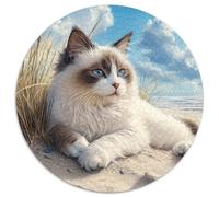 Ragdoll Cat 1000 Piece Jigsaw Puzzle For Adults Challenging Game Stress Relief Puzzle Cultivate The Spirit of Teamwork for Family Decorations 1000pcs (67.5x67.5cm)