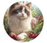 Ragdoll Cat 1000 Piece Jigsaw Puzzle For Adults Family Challenge Toys Stress Relief Puzzle Exercise The Memory of The Brain for Adults and Kids, Age 12 Years Up 1000pcs (67.5x67.5cm)