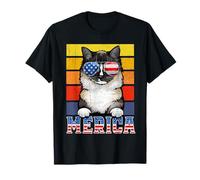 Ragdoll Cat 4th of July Merica American Mericat Cats Lovers Camiseta