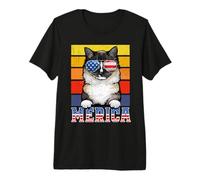 Ragdoll Cat 4th of July Merica American Mericat Cats Lovers Camiseta Premium