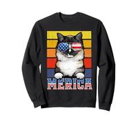 Ragdoll Cat 4th of July Merica American Mericat Cats Lovers Sudadera