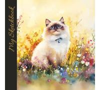 Ragdoll Cat Blank Sketchbook: Square Notebook for Drawing, Writing, Sketching, Doodling, and Journaling for Kids, Teens, and Adults