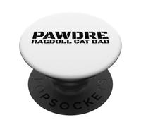 Ragdoll Cat Dad. Vintage Print Ragdoll Cat Lover, Puppy Cat PopSockets PopGrip Adhesivo