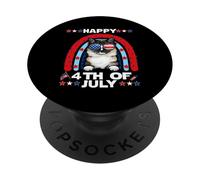 Ragdoll Cat Happy 4th of July Patriotic American Cats Lover PopSockets PopGrip Adhesivo