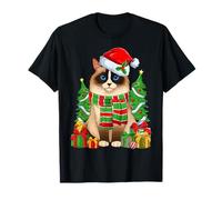 Ragdoll Cat & Santa Hat Merry Christmas Pijamas Navidad Niños Camiseta