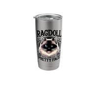 Ragdoll Más que una bonita cara Ragdolls amante de los gatos Vaso térmico de acero inoxidable de doble pared