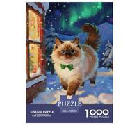 Ragdoll Puzzle 1000 Piezas Gato Lindo Mascota, Diversión Rompecabezas De Bricolaje, De Noches De Juegos Desafiantes, Puzzles Gift, para Adultos Y Niños A Partir De 12 Años 70x50cm/1000pcs