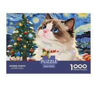 Ragdoll Puzzle 1000 Piezas Gato Lindo Mascota, Entretenimiento Rompecabezas De Bricolaje, Desafío Ideal, Colección De Arte, para Adultos Y Niños A Partir De 12 Años 70x50cm/1000pcs