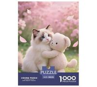 Ragdoll Puzzle 1000 Piezas Linda Mascota, Diversión Rompecabezas De Bricolaje, Entretenimiento Creativo, Regalo, para Adultos Y Niños A Partir De 12 Años 38x26cm/1000pcs