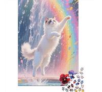Ragdoll Puzzle De 1000 Piezas Desafío Rompecabezas Creativo Diversión Multicolor para Infantiles Adolescentes 1000pcs (75x50cm)