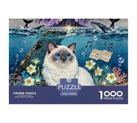 RagdollPuzzle De 1000 Piezas Puzzles para Adultos Cute Gatos Entretenimiento Creativo Rompecabezas 70x50cm/1000pcs