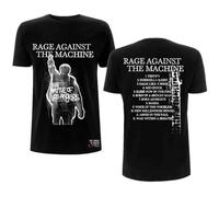 Rage Against The Machine Album Cover Hombre Camiseta Negro S, 100% algodón, Regular
