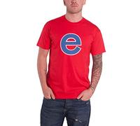 Rage Against The Machine Camiseta Big E Band Logo Nuevo Oficial Unisex Rojo, Rojo, M