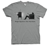 Rage Against The Machine - Camiseta para hombre con texto en inglés "Won't Do Gray ens Rock Metal", gris, XXL