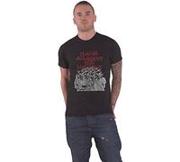 Rage Against The Machine Camiseta roja Fist Band Logo Nuevo Oficial Unisex, Negro , M