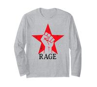 Rage Against The Music en Estilo clásico Vintage de máquina Manga Larga