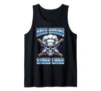 Rage Baking Salva Vidas: Skull Rolling Pins Baker Camiseta sin Mangas