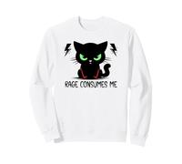 Rage Consumes Me Cat Meme Staring Rage is Consuming Me Cat Sudadera