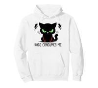 Rage Consumes Me Cat Meme Staring Rage is Consuming Me Cat Sudadera con Capucha