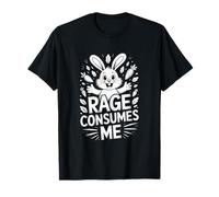 Rage Consumes Me Conejo Enojado Divertido Camiseta