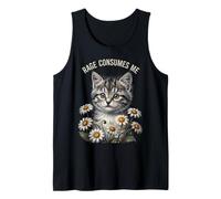 Rage Consumes Me Funny Cat Meme Camiseta sin Mangas