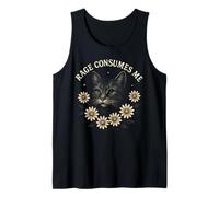 Rage Consumes Me Funny Cat Meme Camiseta sin Mangas