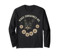 Rage Consumes Me Funny Cat Meme Manga Larga