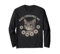 Rage Consumes Me Funny Cat Meme Manga Larga