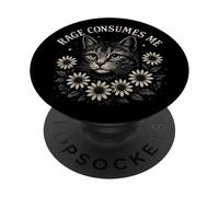 Rage Consumes Me Funny Cat Meme PopSockets PopGrip Adhesivo