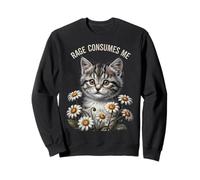Rage Consumes Me Funny Cat Meme Sudadera