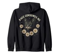 Rage Consumes Me Funny Cat Meme Sudadera con Capucha