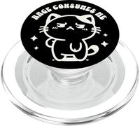 Rage Consumes Me Funny Kitten in a Hammock Cute Cat Ironic PopSockets PopGrip para MagSafe