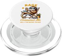 Rage Consumes Me Well It Did Before I Retired Chilling Sloth PopSockets PopGrip para MagSafe