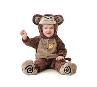 Ragelion Disfraz de mono para bebé Mono de franela Disfraz de Halloween para niños pequeños (80)