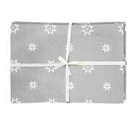 Ragged Rose - Mattie - Mantel Individual de Algodón de Navidad (Pack de 4), Color Gris