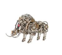 Raging Tusk - Kit de modelo mecánico de jabalí de metal 3D (1100 piezas), kit de montaje de animales steampunk, escultura de metal coleccionable realista para adultos, diseño biónico de escritorio de