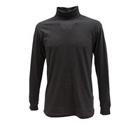 RAGMAN camiseta primera capa de cuello alto hombre, Color antracita., S