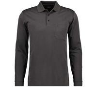 Ragman Hombre Camiseta Polo de Manga Larga - Suave Knit Botón