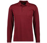 Ragman Hombre Camiseta Polo de Manga Larga - Suave Knit Botón