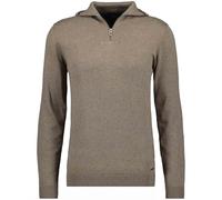 RAGMAN Jersey de punto para hombre con cuello alto y cremallera, Camel-084, M