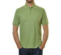 Ragman - Polo - Básico - Cuello de polo - manga 3/4 - para hombre Verde pistacho