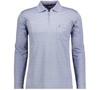 RAGMAN Polo de manga larga para hombre con cremallera, Paloma-073, M