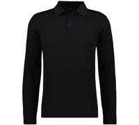 RAGMAN Polo de merino para hombre, Negro-009, L