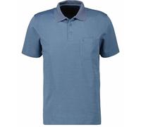 Ragman Polo de Punto Suave para Hombre, Azul-718, L