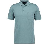 RAGMAN Polo de punto suave para hombre con bolsillo en el pecho, manga corta, 3XL