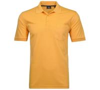 Ragman Polo de punto suave para hombre con bolsillo en el pecho, manga corta, Amarillo sol-505, XXL